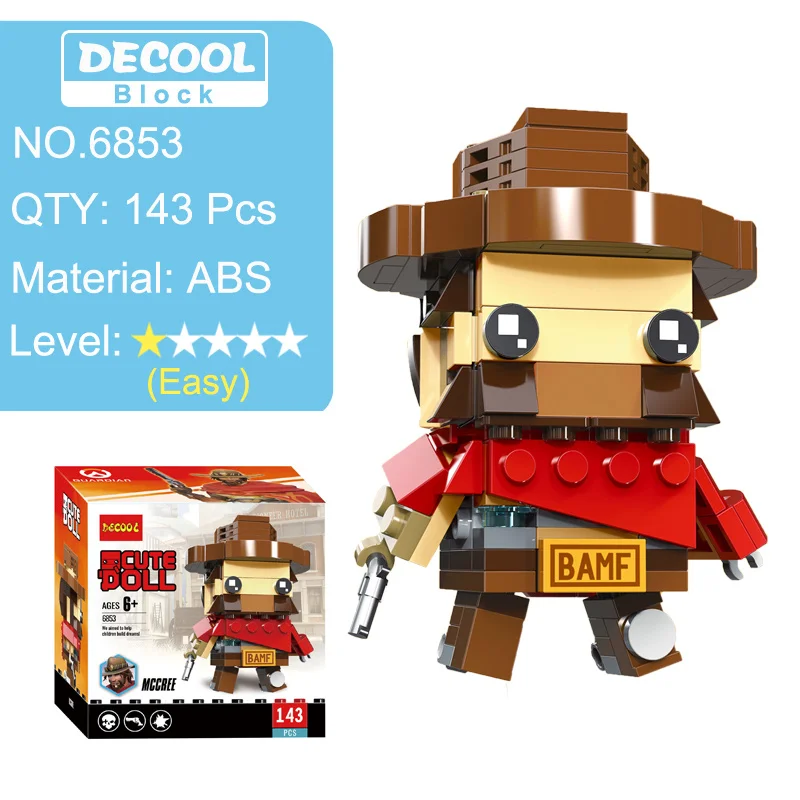За просмотром Tracer Hanzo Mccree Dva игрушки экшн-фигурки блочные фигурки игра персонажи фигурки игрушка подарок для мальчика Мужчины