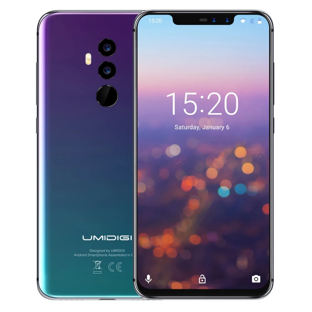 UMIDIGI Z2 Pro глобальная версия 4G Смартфон Android 8 1 6 ГБ + 128 Гб Helio P60 Octa Core 16MP 8MP