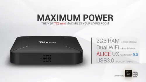 TX6 Смарт Мини ТВ коробка Android 9 0 четырехъядерный WiFi HD 2 ГБ + 16 4K медиаплеер