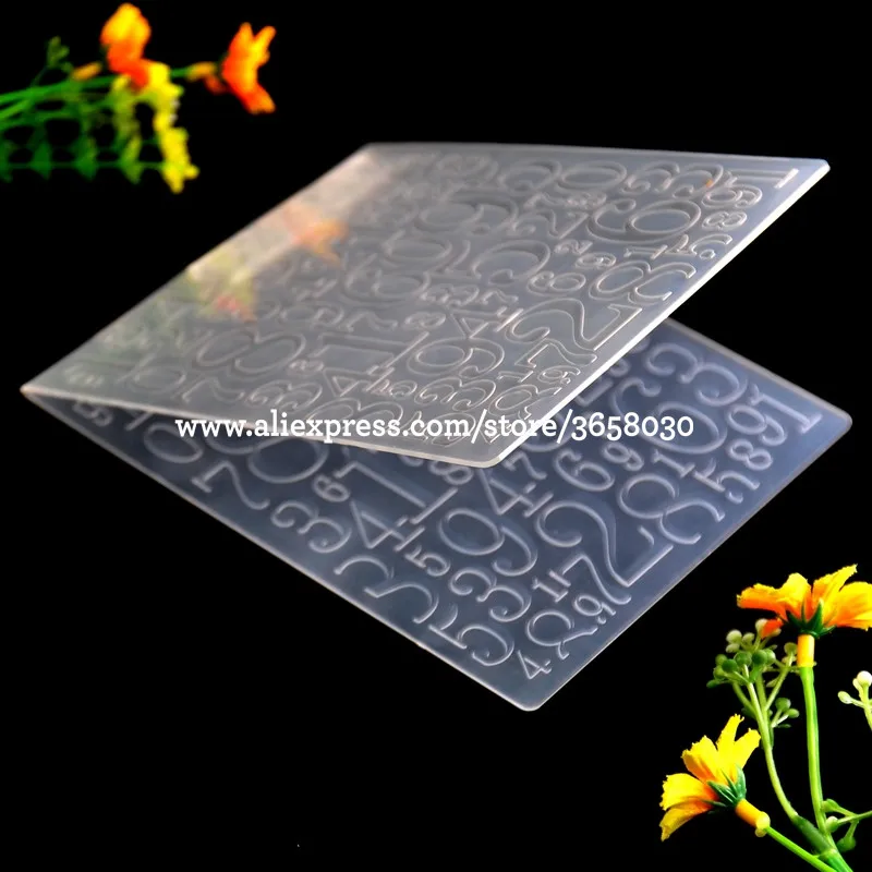 Number 0-9 Plastic Embossing Folder For Scrapbook DIY Album Card Tool Template 12.1x15.3cm 8071061 | Дом и сад