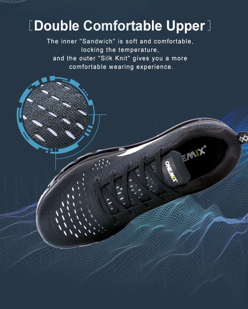 ONEMIX Air 270 спортивная обувь для мужчин спортивные уличные кроссовки удобные дышащие для мужчин Max 12