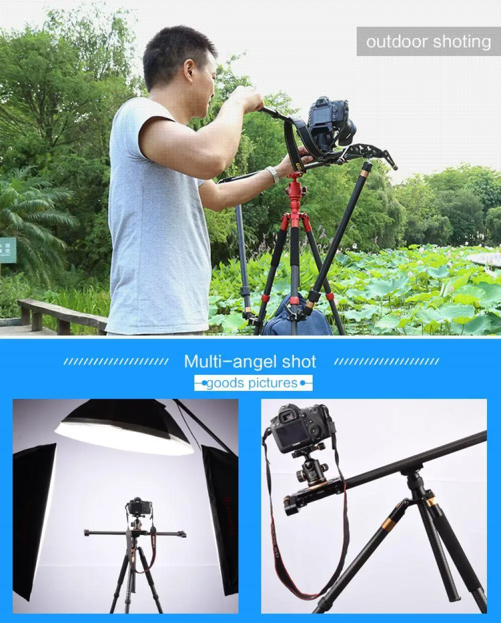 2018 QZSD high quality professional camera slider 120cm for SLR and Small Camera to shooting stabilizer | Электроника