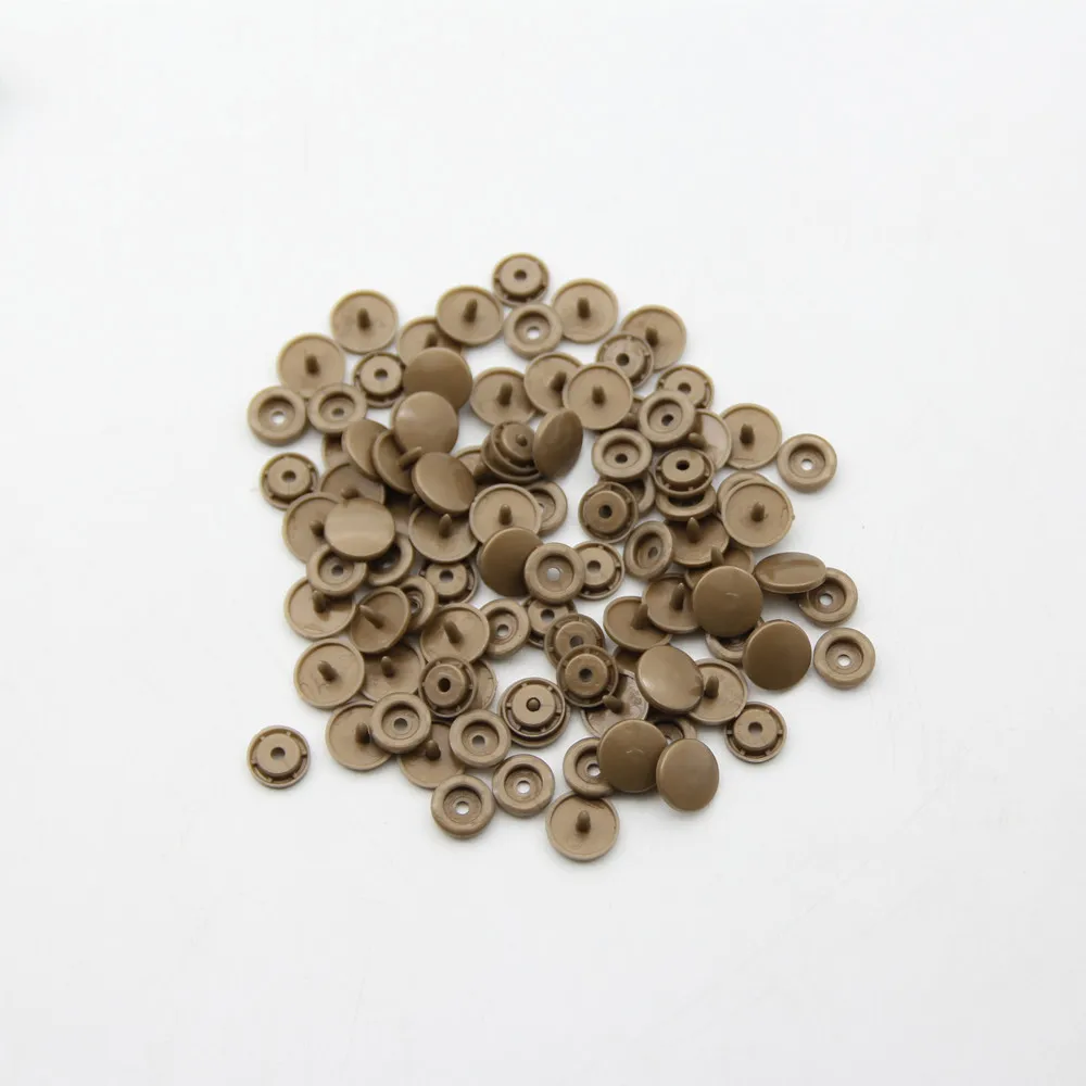 U Shape Fastener Snap Pliers 150 Set T5 12mm Round Plastic Resin Buttons Fastener Press Stud Baby Clothes Machine Sewing Tools