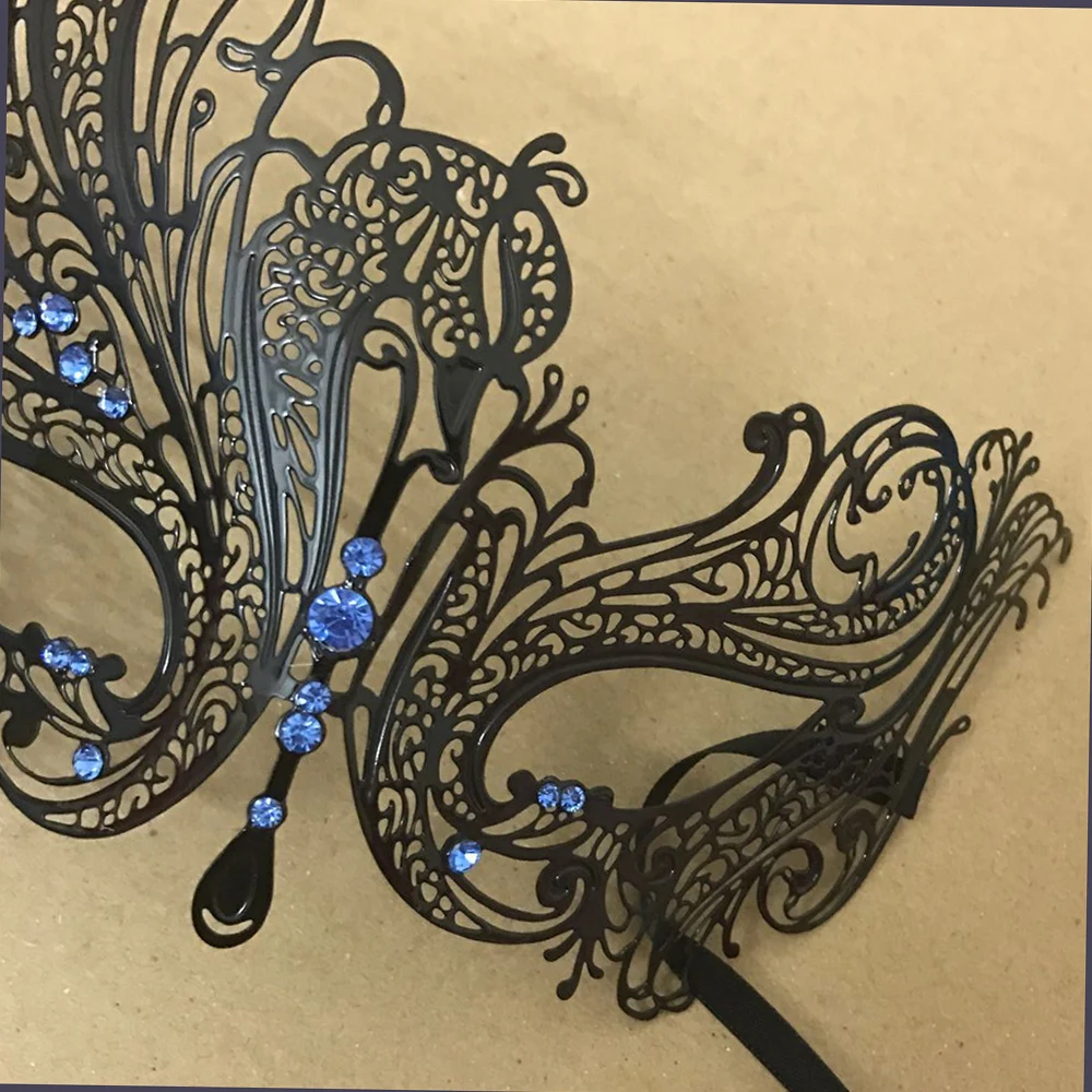 Лебедь черный небесно-голубой бриллиант элегантная женская металлическая