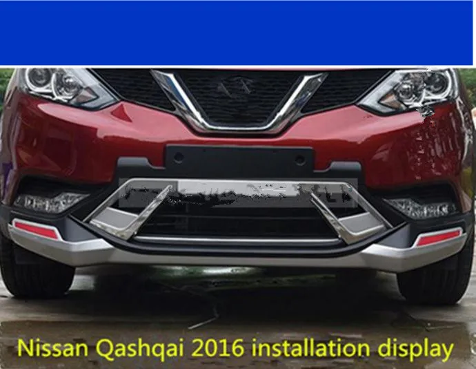 Пластиковая защита для переднего и заднего бампера Nissan Qashqai 2016 противоскользящая