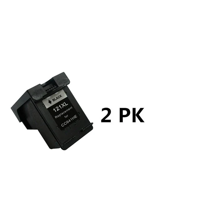 Замена чернильного картриджа для HP 121 XL BK Deskjet 1050 2050 2050s F2480 F2492 2 шт.|Чернильные