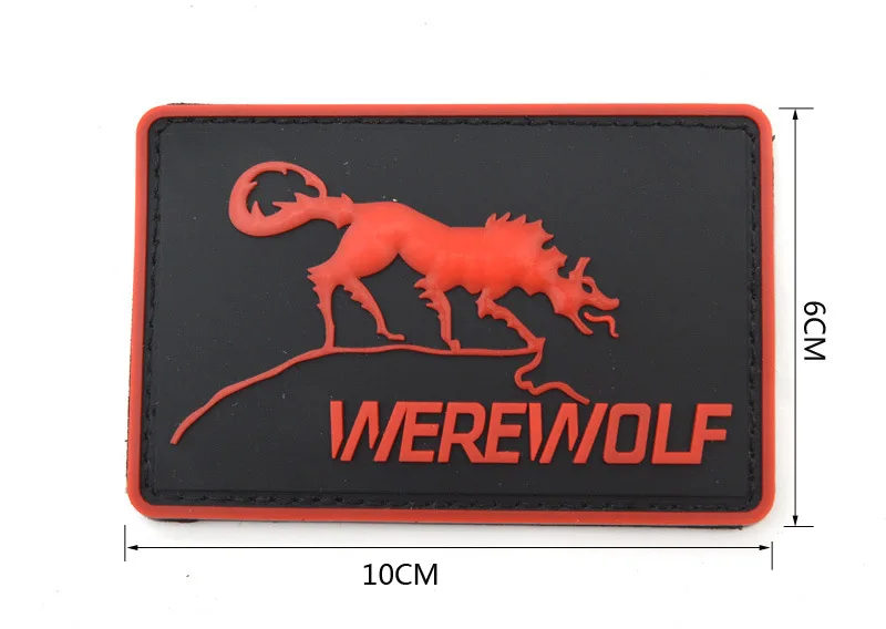 Rubber Glow Mantis PVC Armband American Mercenary Organization Werewolf Legion Morale Badge Clothe Backpack Hat Decoration Patch | Дом и сад