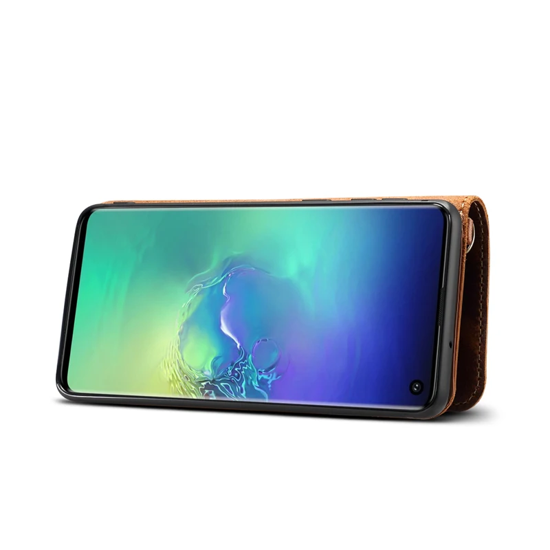 Для samsung S10 S10E чехол для телефона Ретро масло воск Воловья кожа ремешок флип бумажник карта чехол для samsung Galaxy S10 Plus