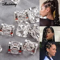 adjustable metal iron sheet hair rings beads golden silver for dreadlocks braid fashion style ornament for long hair decoration