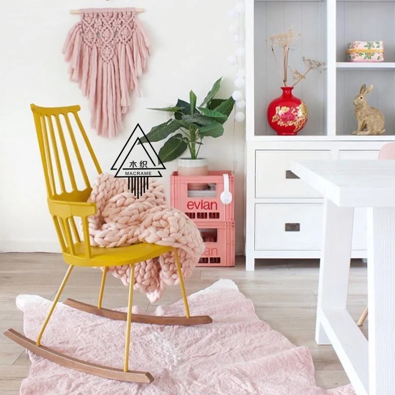 color as picture Индийский макраме стены искусства ручной работы хлопок настенный гобелен с кружевной ткани богемный мексиканский украшения дома - Цвет: color as picture