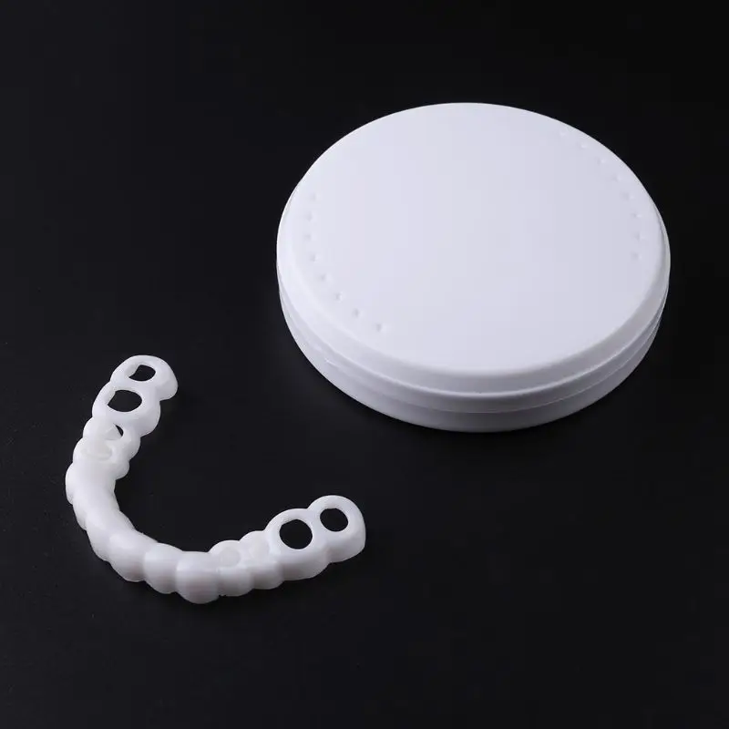Upper False Fake Tooth Cover Snap On Immediate Smile Cosmetic Denture Care Beauty Tool |
