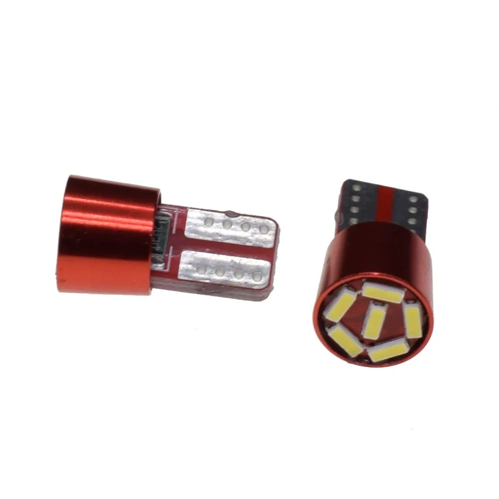 10 шт. Горячая продажа T10 светодиодный 168 194 501 W5W 6 4014 SMD автомобиль авто DC 12 В ампулы