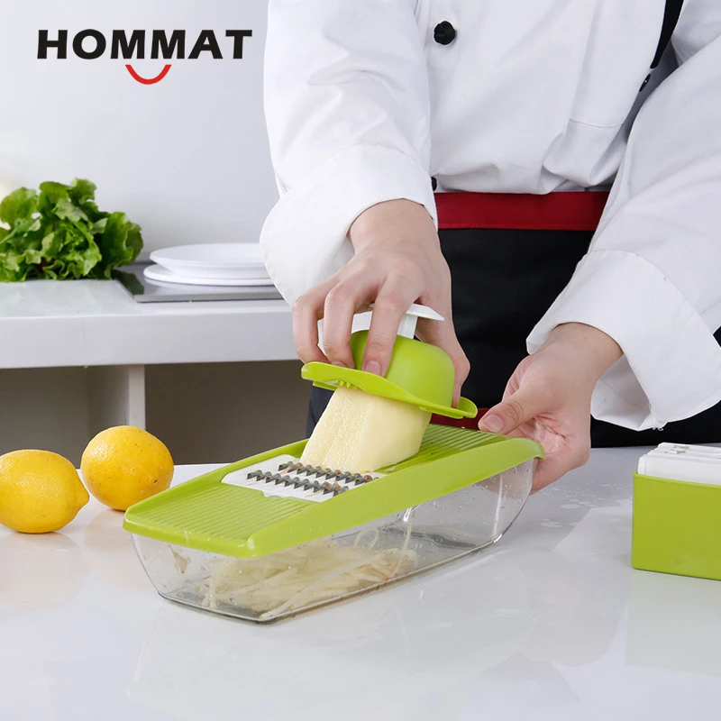 Ручная овощерезка HOMMAT с 5 лезвиями многофункциональный нож для овощей картофеля