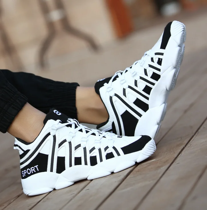HUANQIU 2019 spring new men shoes breathable deodorant casual sneakers thick bottom increased couple ZLL673 |