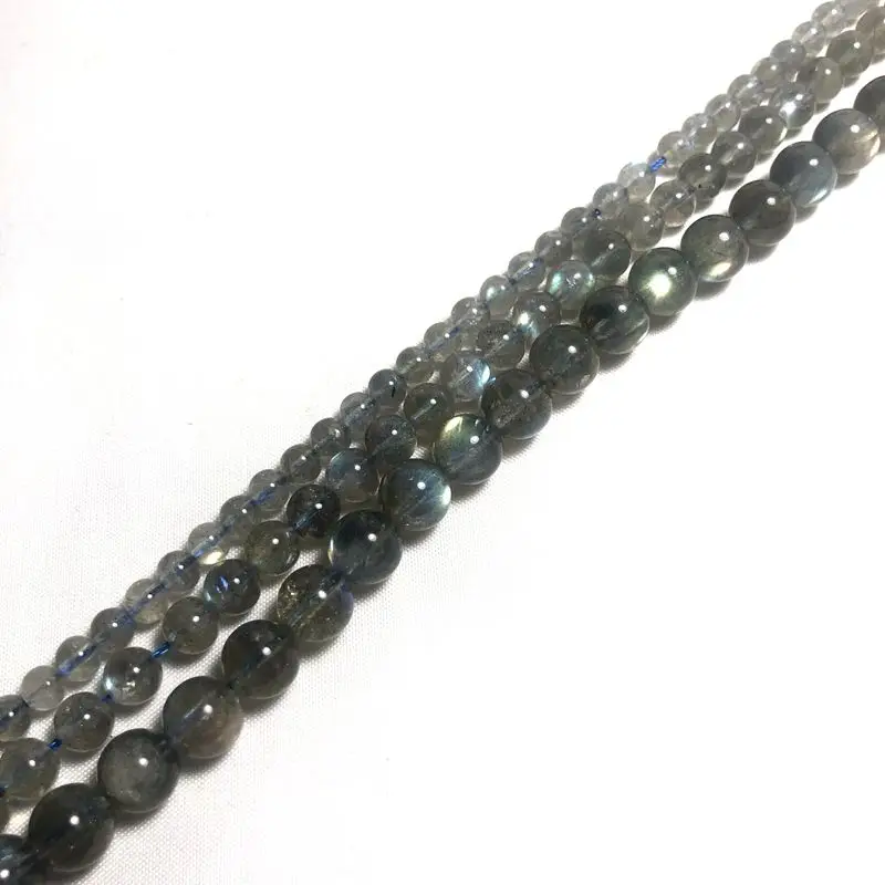 Это 5 мм Размер АА класс Натуральный Лабрадор полуготовый шар для DIY браслета