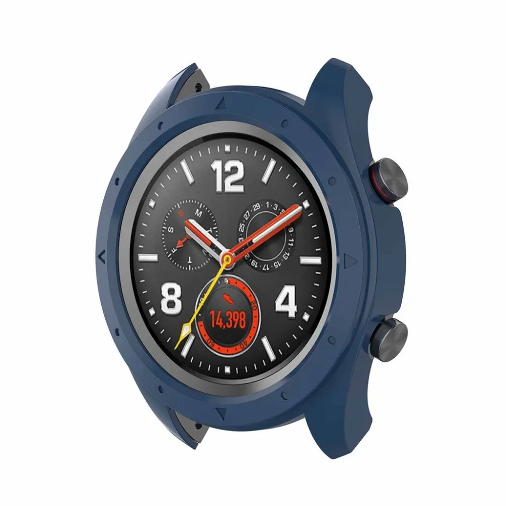 Чехол из поликарбоната защитный чехол с силиконовой рамкой для Huawei Honor Watch Magic Tracker