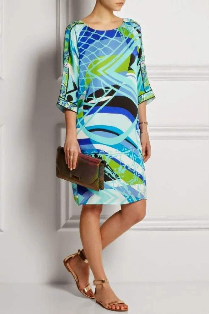 Осеннее вязаное облегающее платье от кутюр в итальянском стиле с геометрическим