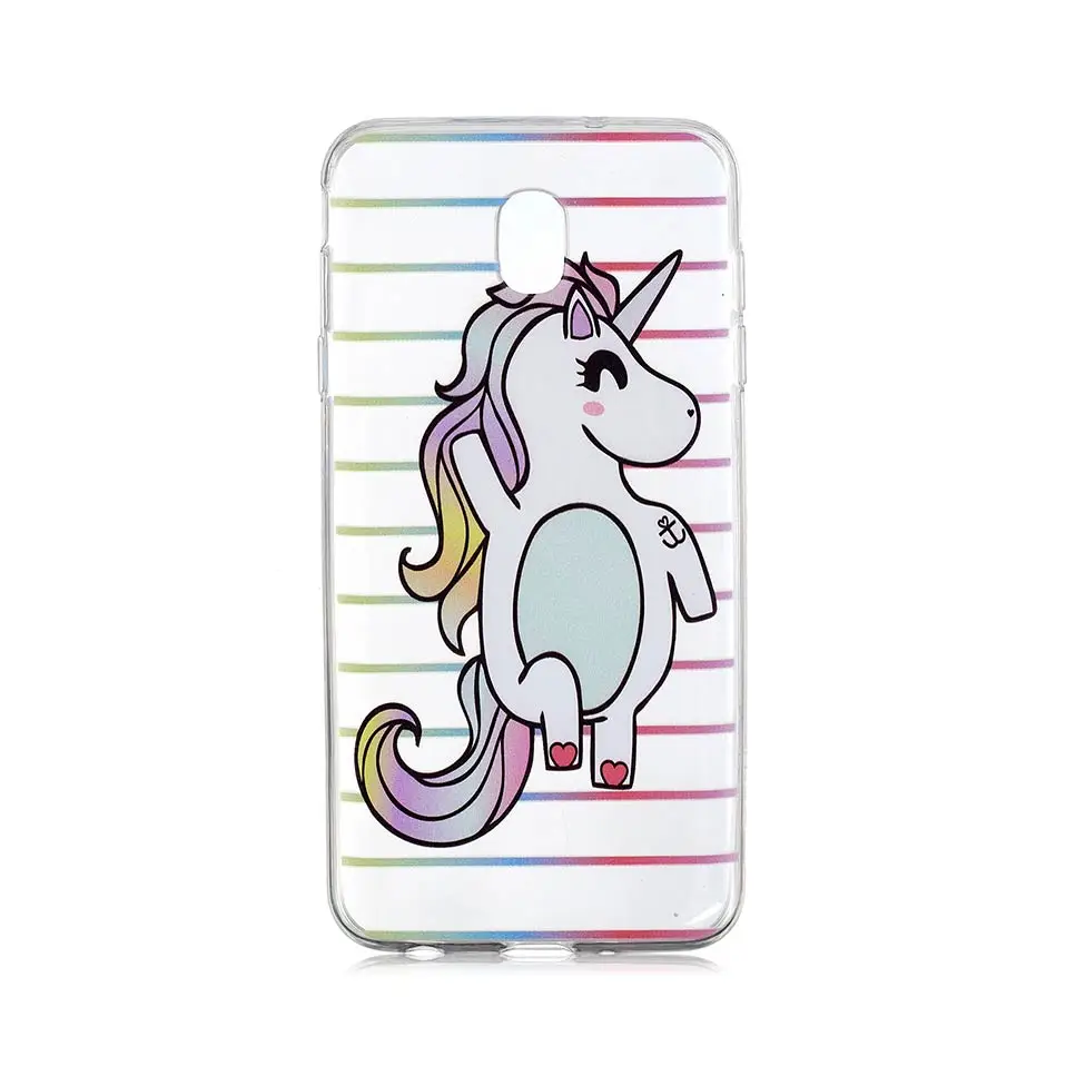 Чехол для телефона samsung J2 J4 J6 2018 Coque с изображением милой радуги и cat из