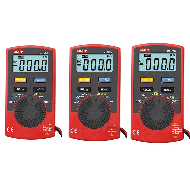 Цифровой мультиметр UT120A UT120B UT120C измеритель напряжения на постоянном токе
