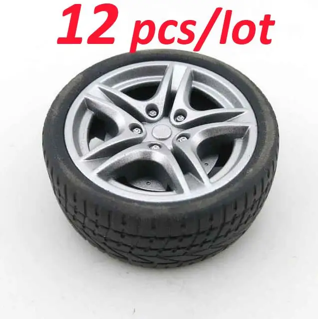 Шины для игрушечных автомобилей резиновые шины диаметром 48 мм 12 шт./лот