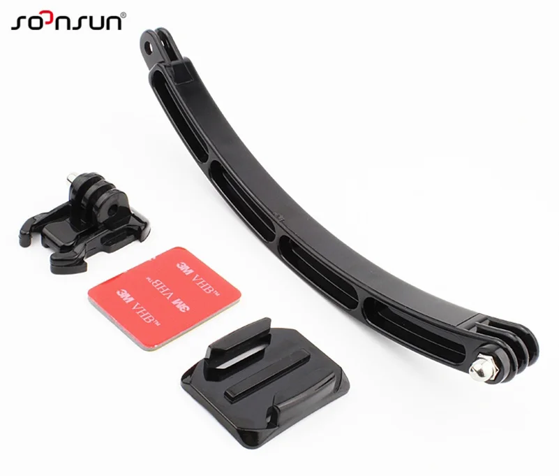 Удлинительный кронштейн для шлема SOONSUN аксессуары + изогнутый клей комплект GoPro