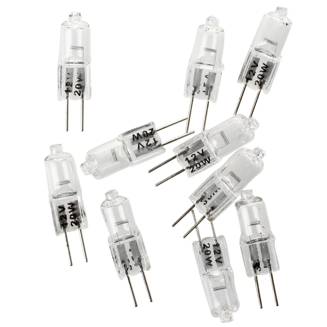 

Brand New 10 x JC G4 12V 20W Clear Halogen Capsule Lamp Light Bulbs