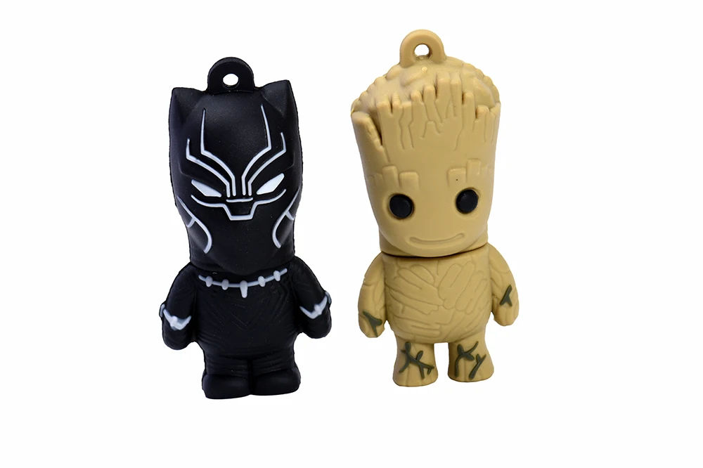 JASTER Marvel Comics Черная пантера Дэдпул USB 2,0 флеш-накопитель Миньоны карта памяти Флешка 4 ГБ 16 ГБ 32 ГБ 64 ГБ подарок