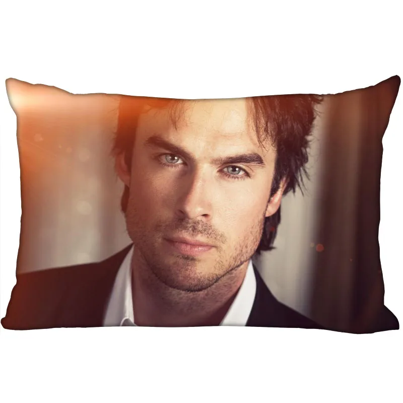 Наволочка крышка Ian Somerhalder прямоугольная Подушка на молнии печать ваших
