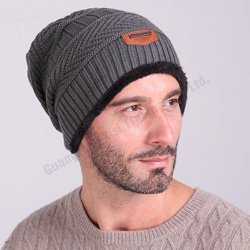 Зима мужская cap шапочки вязаные шапки крючком зима реверсивные beanies мужские шляпы
