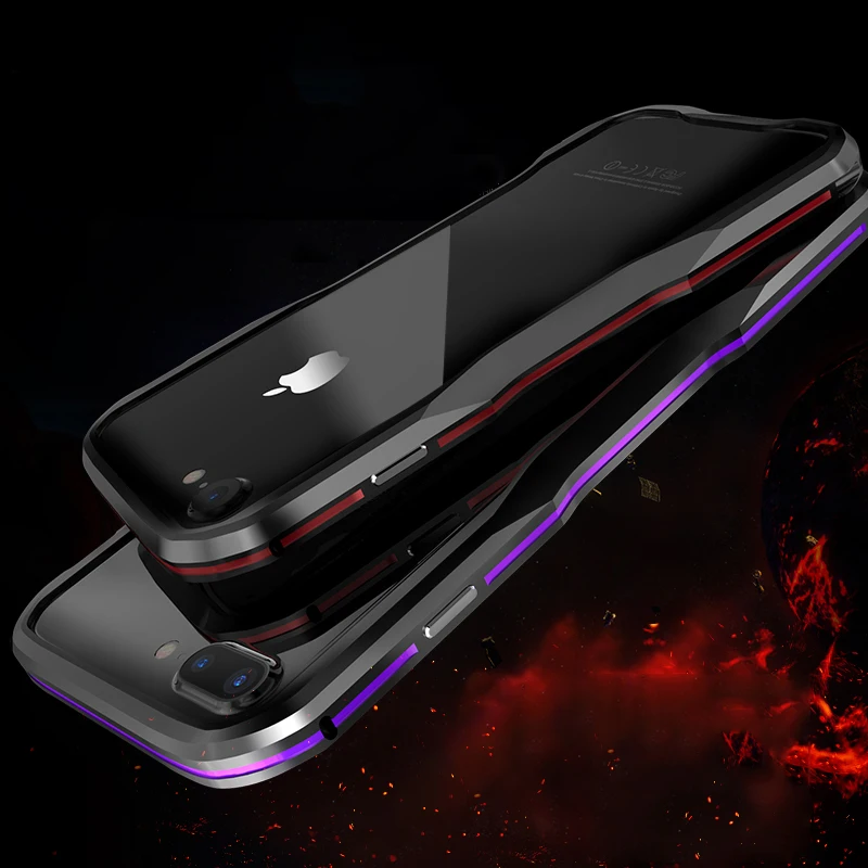 LUPHIE для Apple iPhone 7 Plus чехол твердый Роскошный тонкий металлический алюминиевый каркас защитный бампер чехол для телефона для iPhone 8 чехол