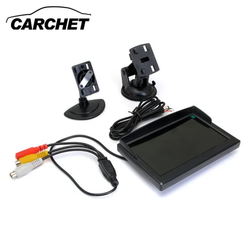 CARCHET 5 дюймов TFT Автомобильный ЖК-монитор заднего вида обратная резервная