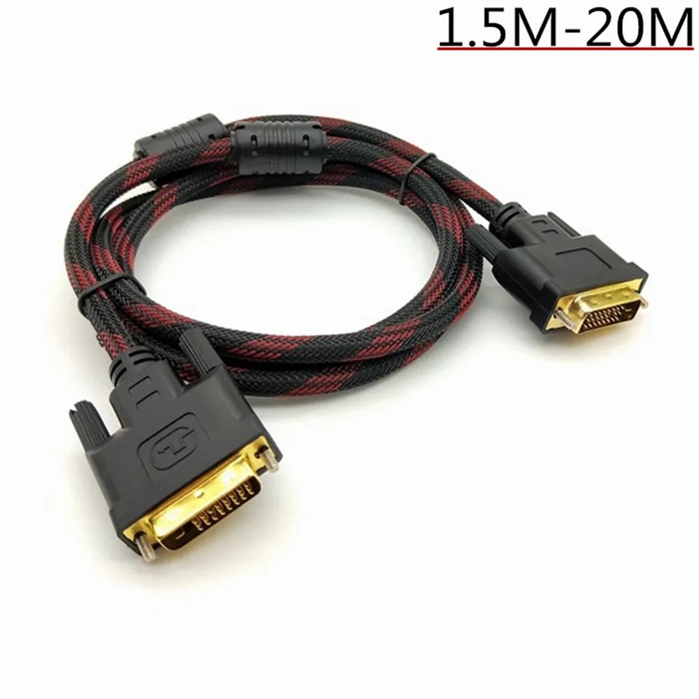 Высокая Скорость DVI Кабель HDMI Переходник 24 + 1 pin D Позолоченные dvi поддерживает 3D