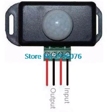Тела инфракрасный датчик движения PIR Сенсор выключатель AC/DC 12 V/24 V для Светодиодный светильник полосы автоматические APR14_35