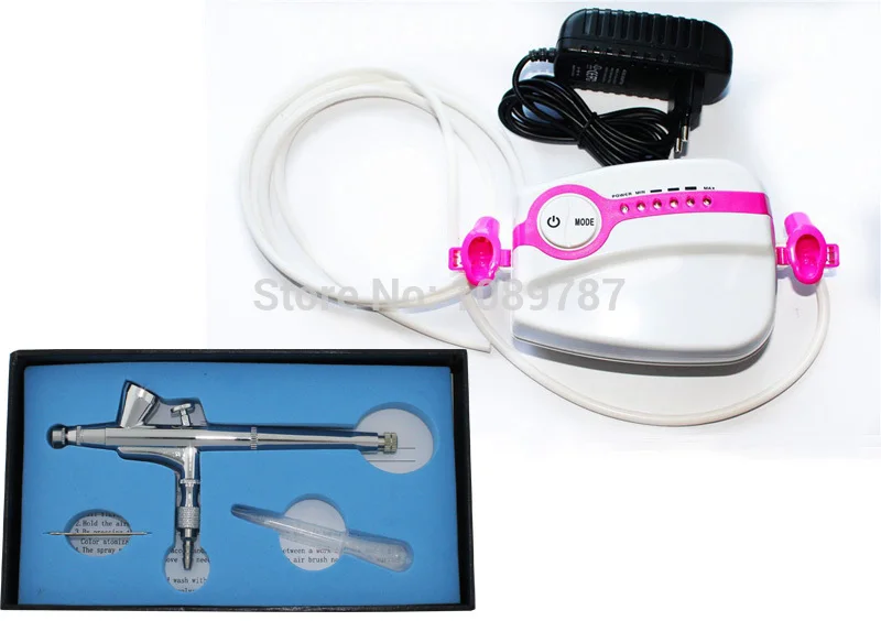 ABEST Новинка Бесплатная доставка Pro розовый Мини Аэрограф Воздушный компрессор