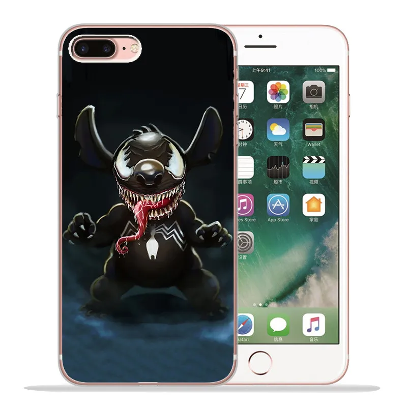 Роскошный Стич мультфильм marvel для iPhone X XR XS Max 5 5S SE 6 6S 7 8 Plus чехол для телефона Funda Coque Etui capa Capinha