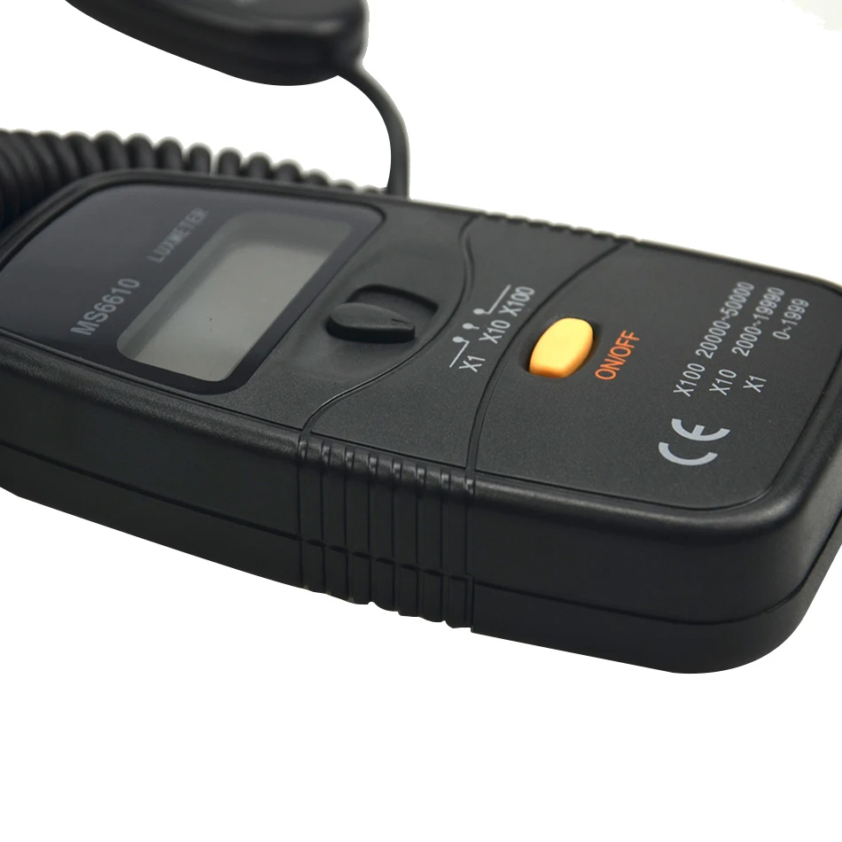 Цифровой измеритель люкс MS6610 мини-измеритель светильник ности Luxmeter 0 ~ 50000LUX