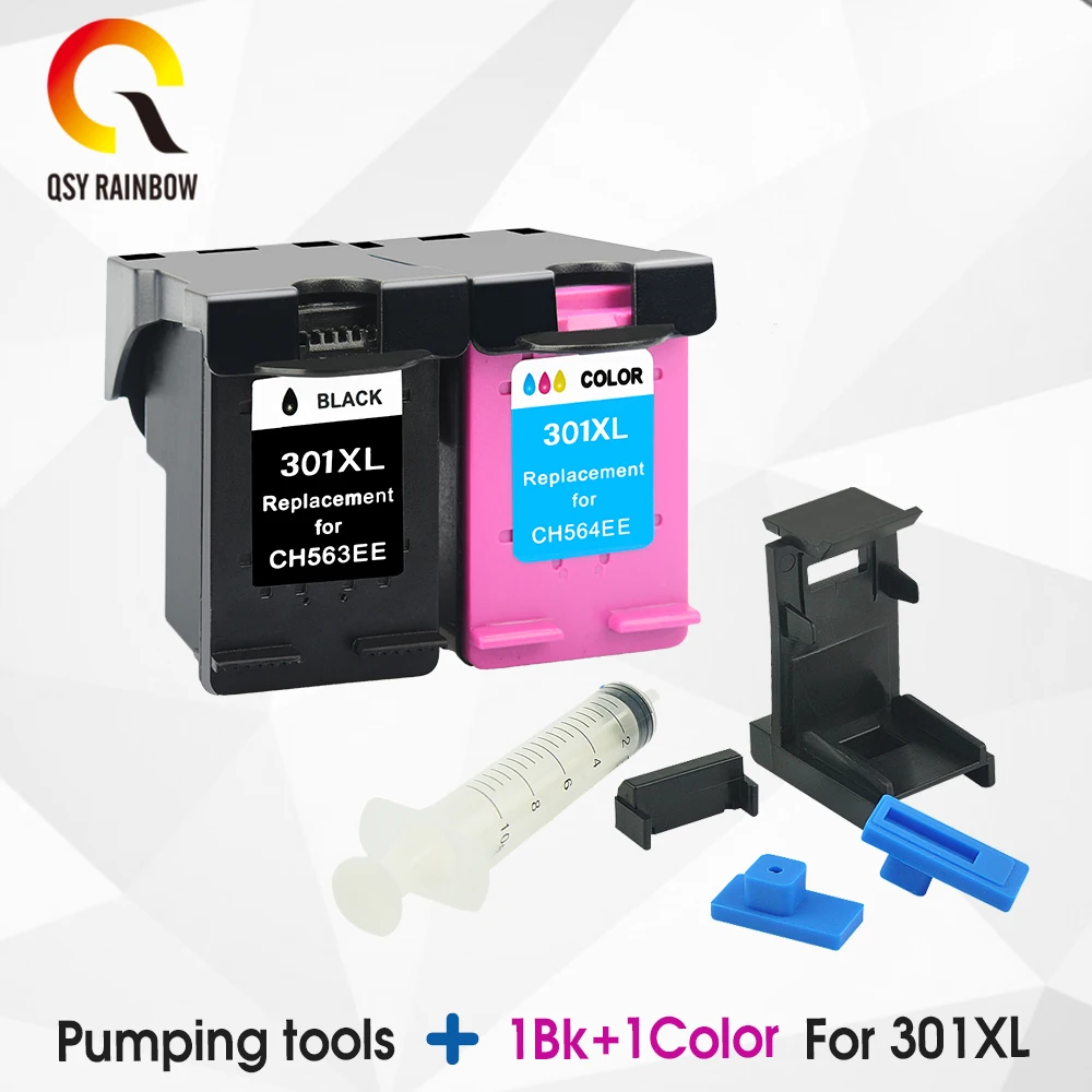Совместимый с QSYRAINBOW чернильный картридж для замены HP 301XL 301 Deskjet 1050 2050 3050 2150 3150 D1010