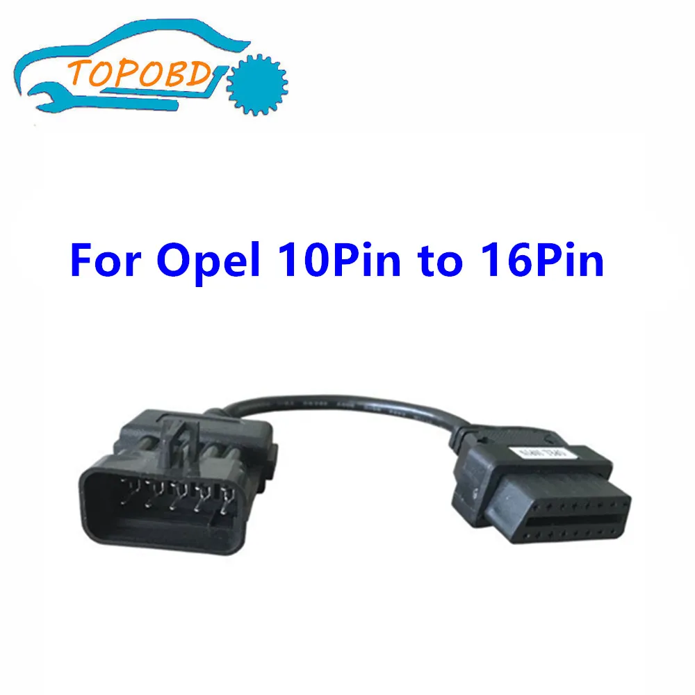 Бесплатная доставка выгодная цена Opel 10pin к 16pin obd2 Автомобили матч диагностический