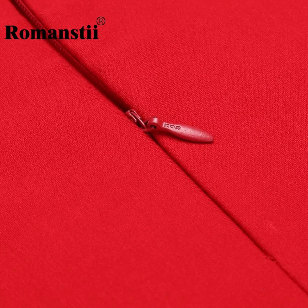Romanstii юбка-карандаш Мода 2017 г. женские офисные пикантные Молния сзади боковой