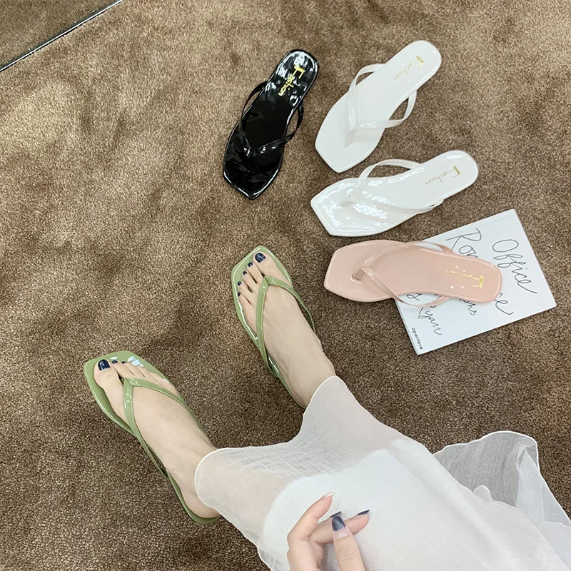 PDMOSY/Летние повседневные Нескользящие женские пляжные вьетнамки шлепанцы