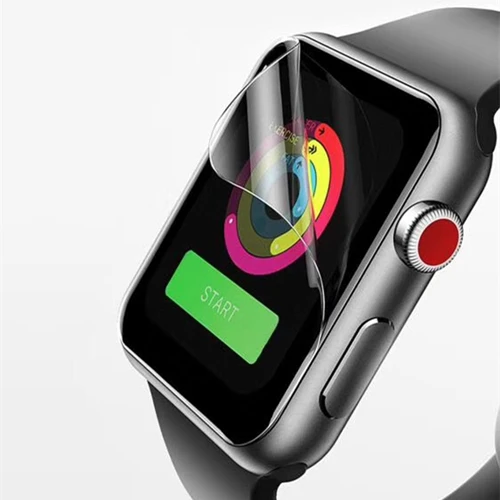 screen protector Защита экрана для Apple Watch 5 4 группа 44 мм 40 мм Iwatch 3 2 42 мм 38 мм мягкая пленка 9D анти-шок защитный полный охват - Цвет: screen protector