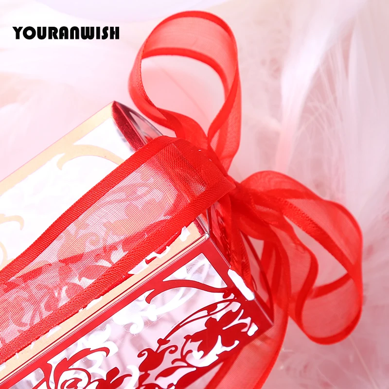 Коробки для конфет YOURANWISH 50 шт./лот из ПВХ Вечерние и свадеб Подарочная коробка