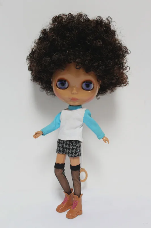 Кукла Blygirl Blyth коричневая взрывобезопасная кукла с кудрявыми волосами 7048BL411
