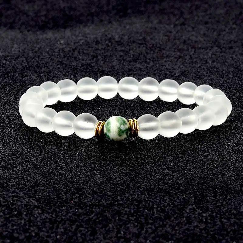 Модные эластичные бусины из веревки браслеты для женщин Винтажный Круглый