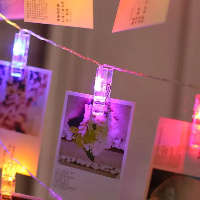 JUNJUE фото креативные зажимы String светильник s Led Flash комнатное украшение