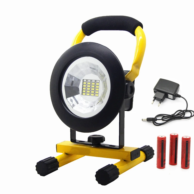 30 Вт наружная светодиодная прожекторная лампа перезаряжаемая 24 светодиодных