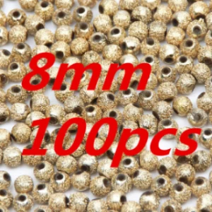 8mm 100pcs Смешанные/серебро/золото/Радуга скраб акриловый шар 4/6/8/10/12/20 мм бусинки цвета космической пыли для подвесок для изготовления ювелирных изделий ремесла Сделай Сам - Цвет: 8mm 100pcs