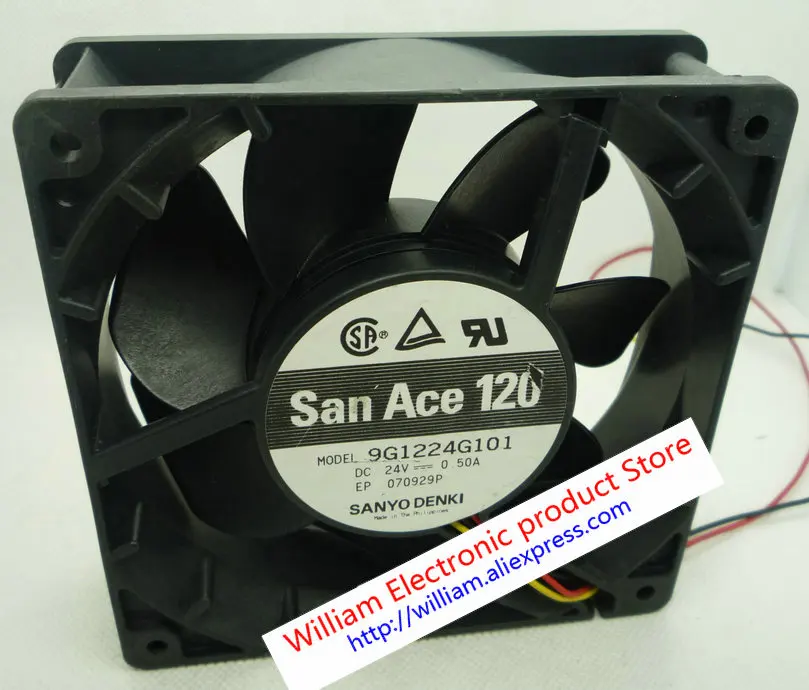 

Original SANYO 9G1224G101 120*120*38MM DC24V 0.5A 12cm Inverter cooling fan