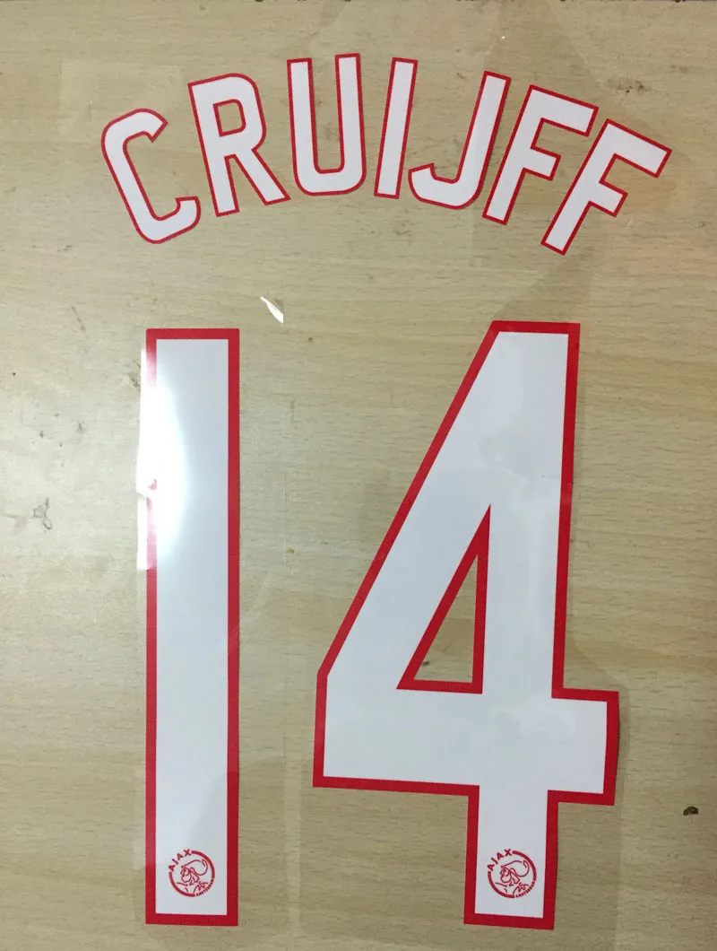 Настраиваемый значок Cruyff Nameset Cruijff #14, печать наименований, значок теплопередачи