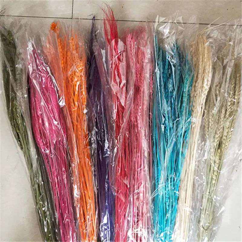 5 пучков/п букет из натуральных стеблей пшеницы Подарочная коробка с шипами